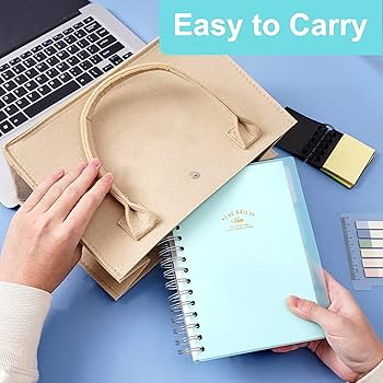 Amazon | CAGIE 4科目ノートブック カラータブ付き 250ページ
